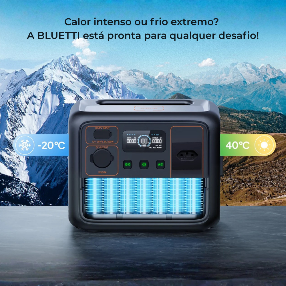 Estação de Energia Gerador Solar Bluetti AC50P 700W 504Wh