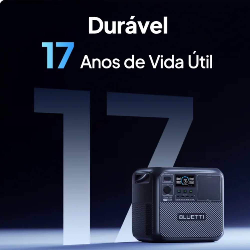 Estação de Energia Gerador Solar Bluetti Elite 200 V2   