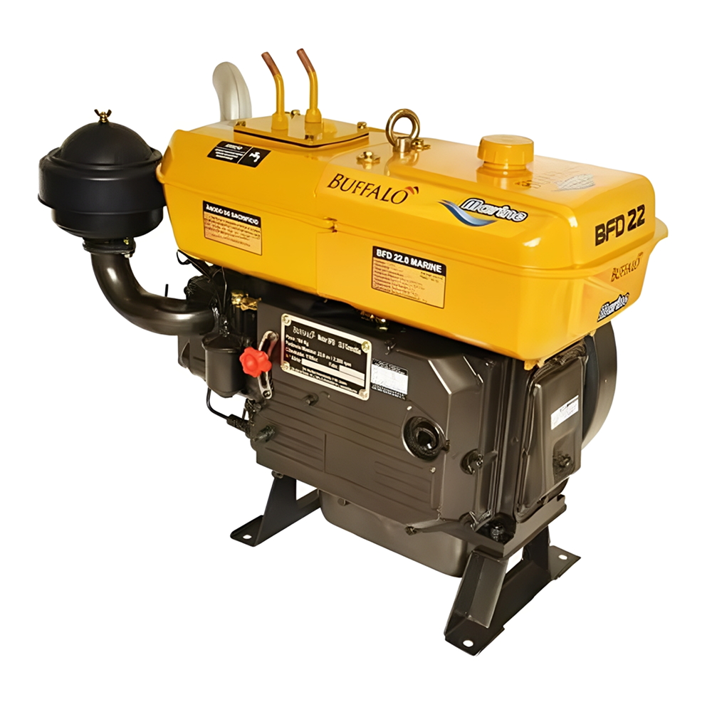 Motor Diesel 22CV Estacionário Partida Elétrica Termossifão Refrigerado a Água Buffalo