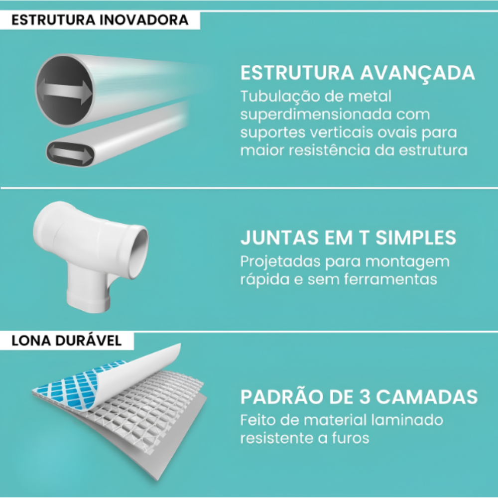 PISCINA PRISM INTEX 16.805L BOMBA 220V ESCADA PROTEÇÃO FUNDO