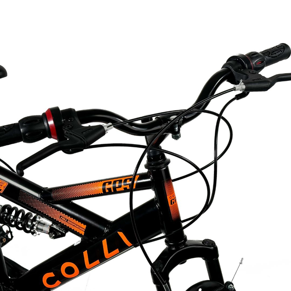 Bicicleta Aro 20 Infantil Colli GPS Dupla Suspensão 21 Marchas