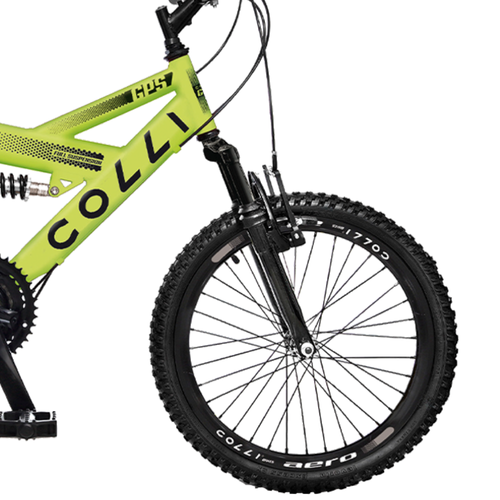 Bicicleta Aro 20 Infantil Colli GPS Dupla Suspensão 21 Marchas