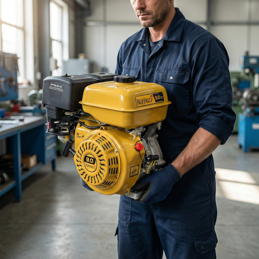 Motor Estacionário Gasolina Partida Manual BFG 9HP/9CV 4T 270CC Buffalo