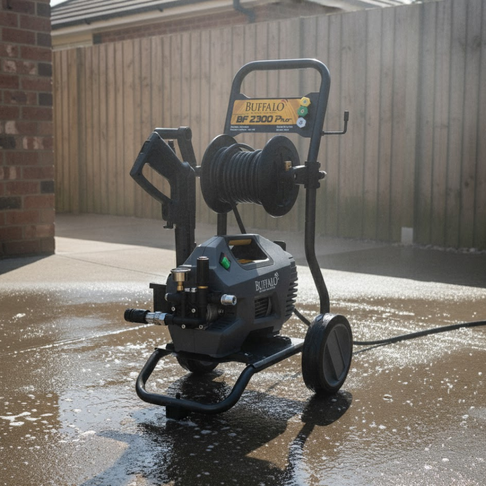 Lavadora de Alta Pressão Profissional Buffalo 2.3HP 2100PSI Motor Indução Stop Total