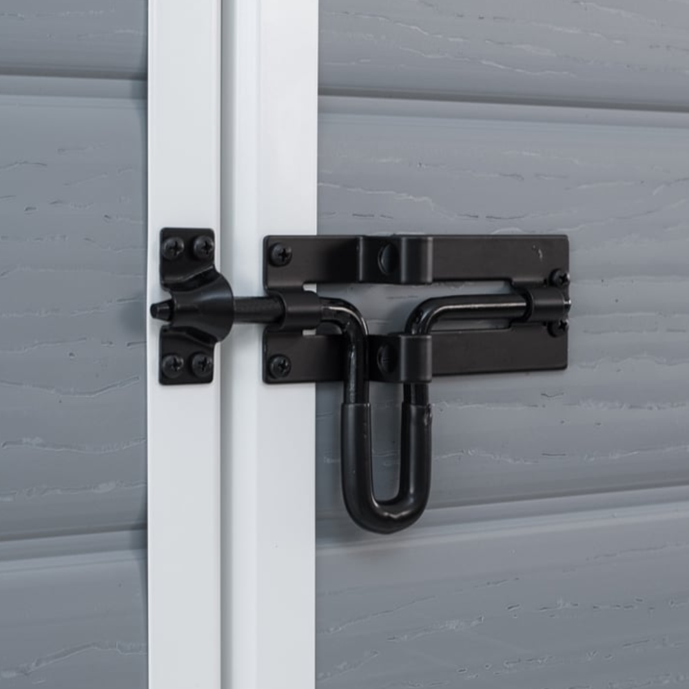 Deposito de Jardim Manor 6x8 Cinza Abrigo Externo Com Portas Duplas Keter