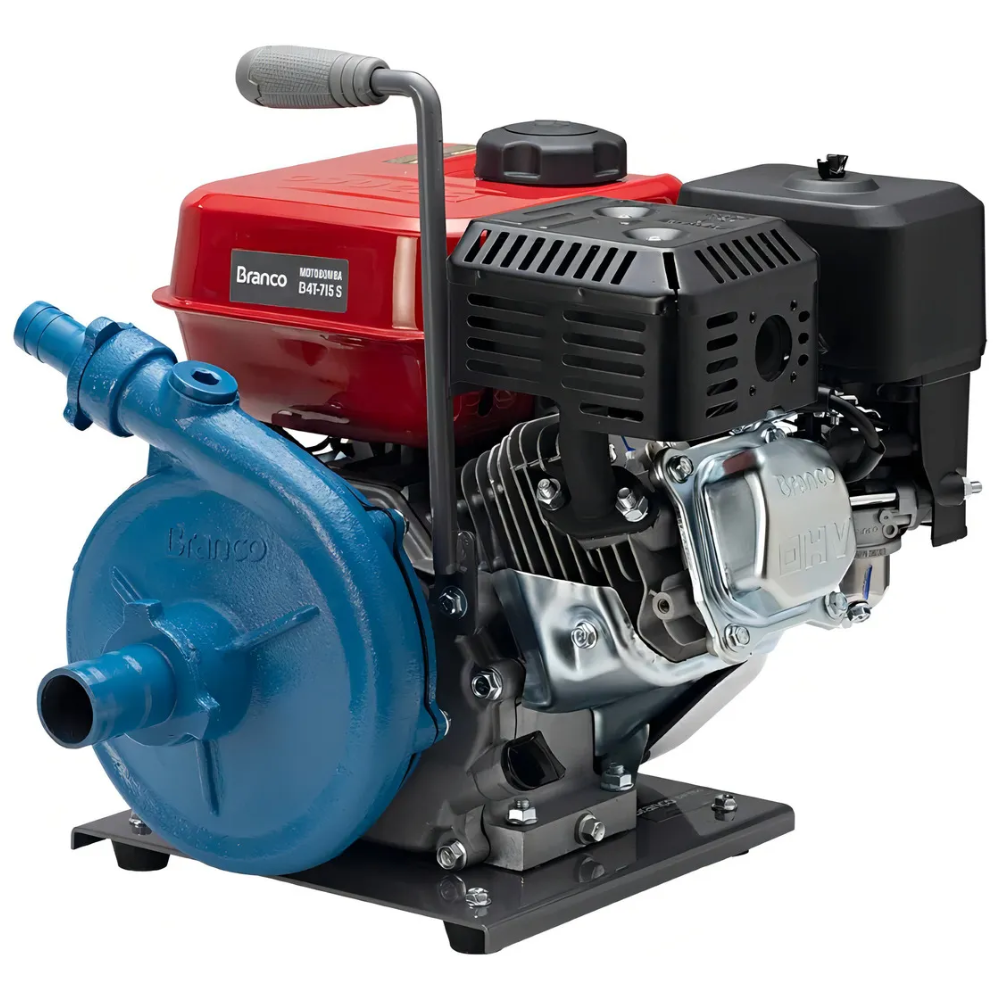 Motobomba Centrífuga a Gasolina 6.5CV 1,5x1pol 4T Partida Manual B4T-715S Branco
