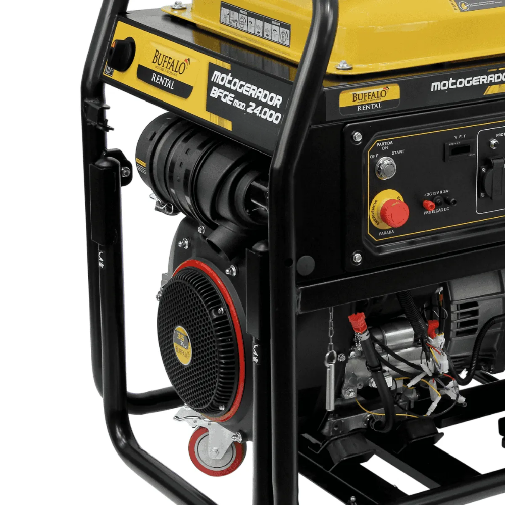 Gerador a Gasolina 24,0 kVA 999cc Trifásico 220/380V Partida Elétrica BFGE 24.000 Rental Trifasico 380V Buffalo