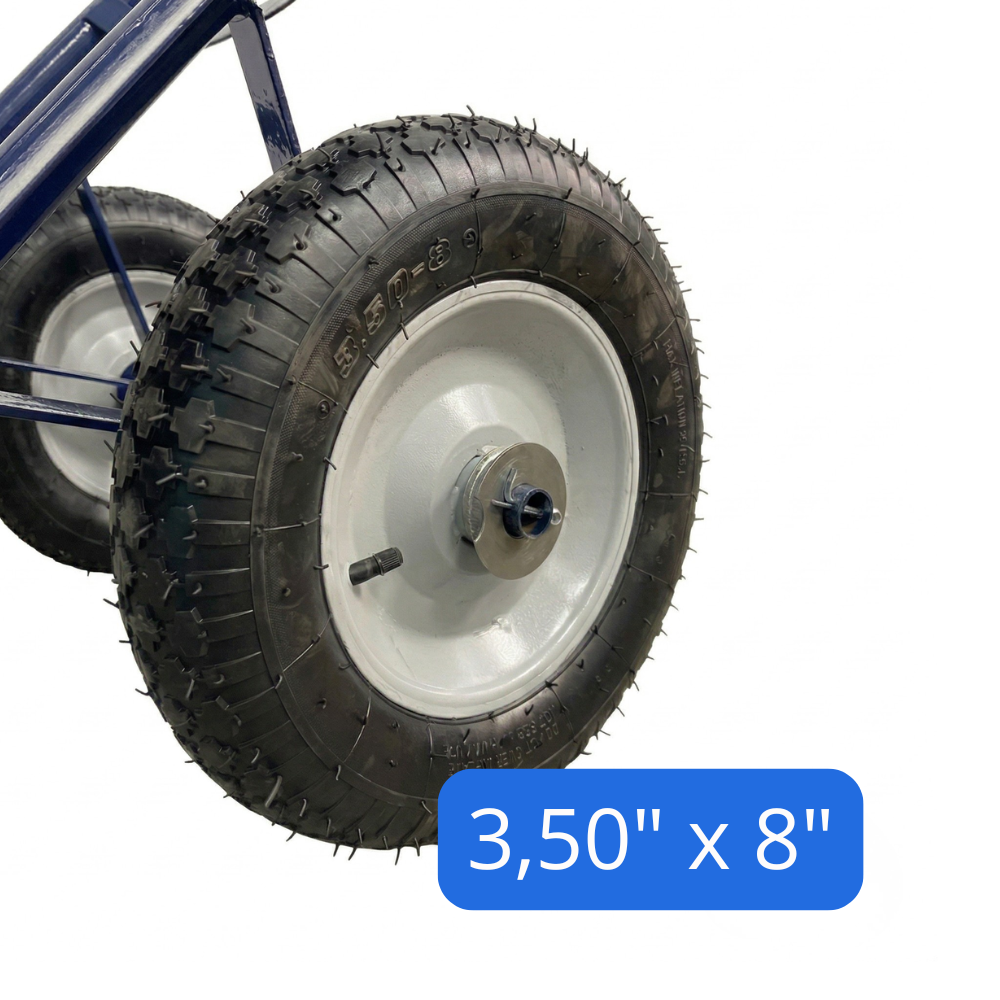 Carrinho de Carga para Barril de Chopp 200kg Com Rodas Pneumáticas