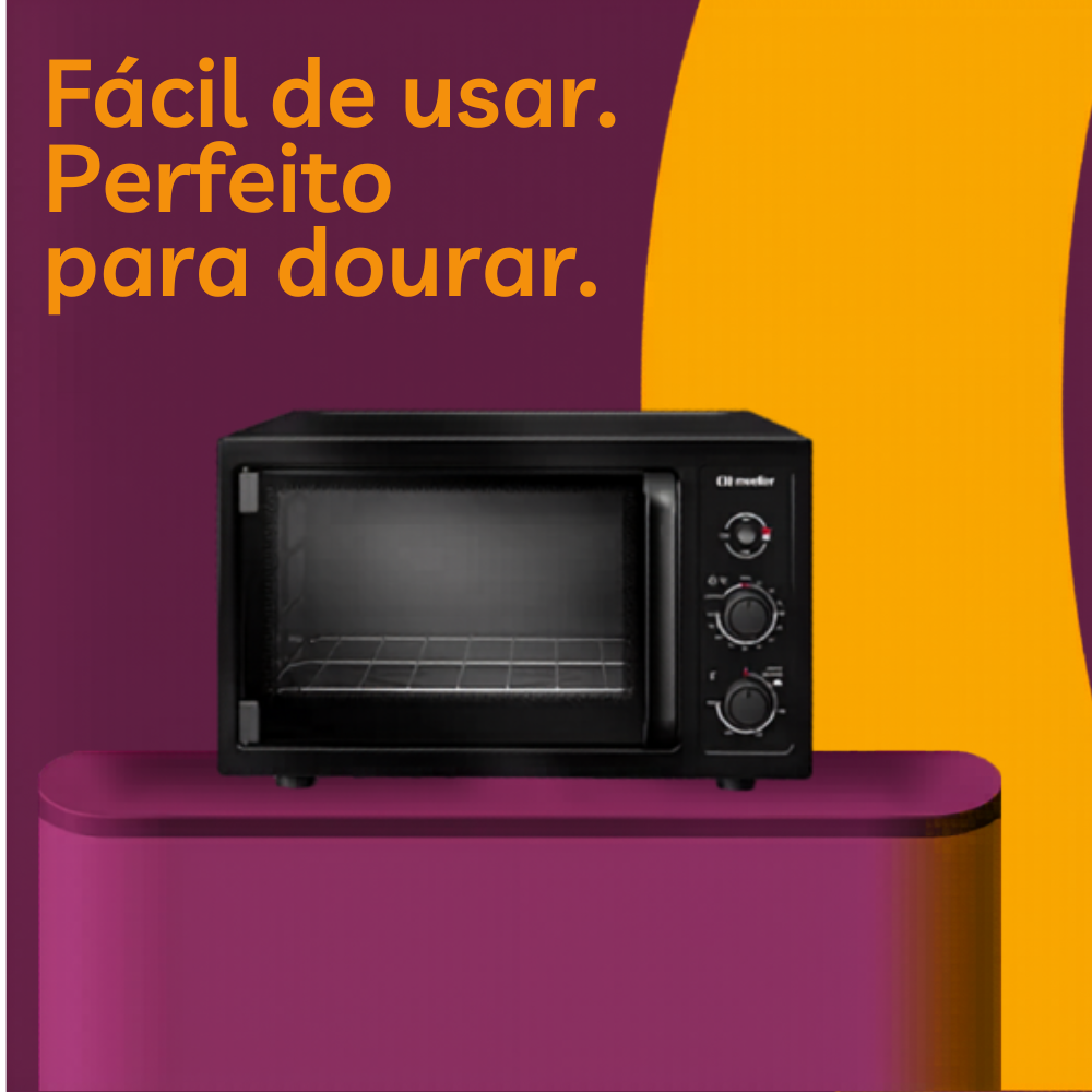 Forno Elétrico de Bancada Mueller MFB50B 50 Litros com Grill