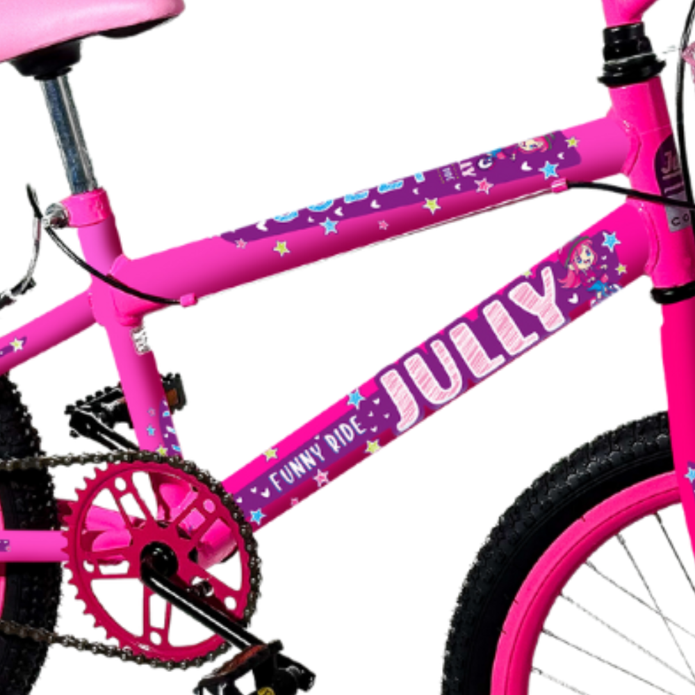 Bicicleta Infantil Aro 20 Colli Jully Com Cestinha e Freios V-Brake