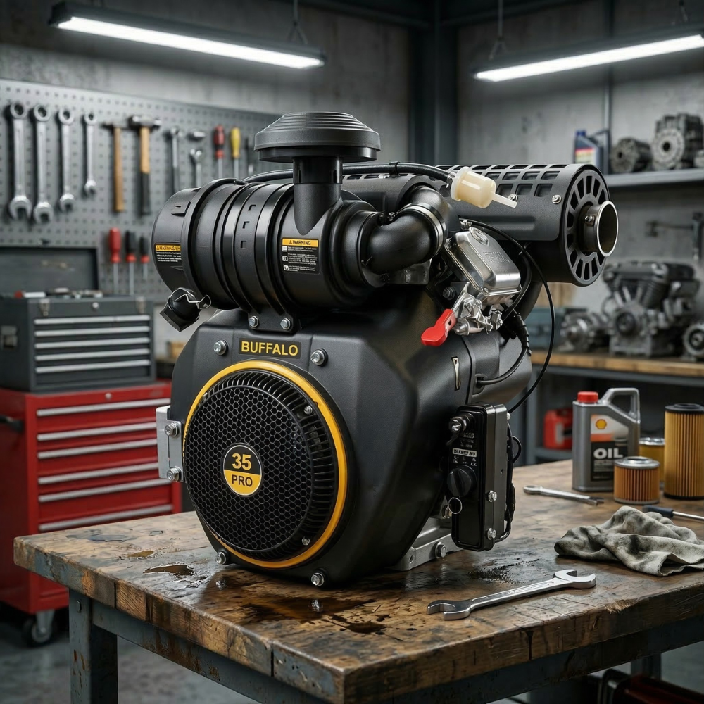 Motor Gasolina Estacionário Partida Elétrica 35HP/CV 999cc BFGE 35.0 PRO Buffalo