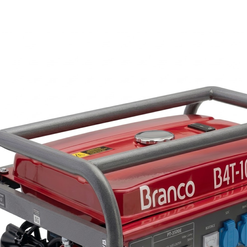 GERADOR A GASOLINA BRANCO B4T-10500E 9,0kVA 16,5CV 3600RPM
