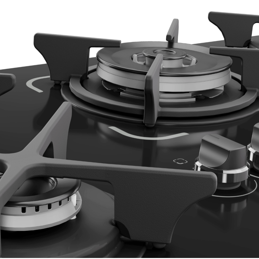 Fogão Cooktop 5 Bocas Tripla Chama Itatiaia Trempe Ferro Fundido Itacook Premium