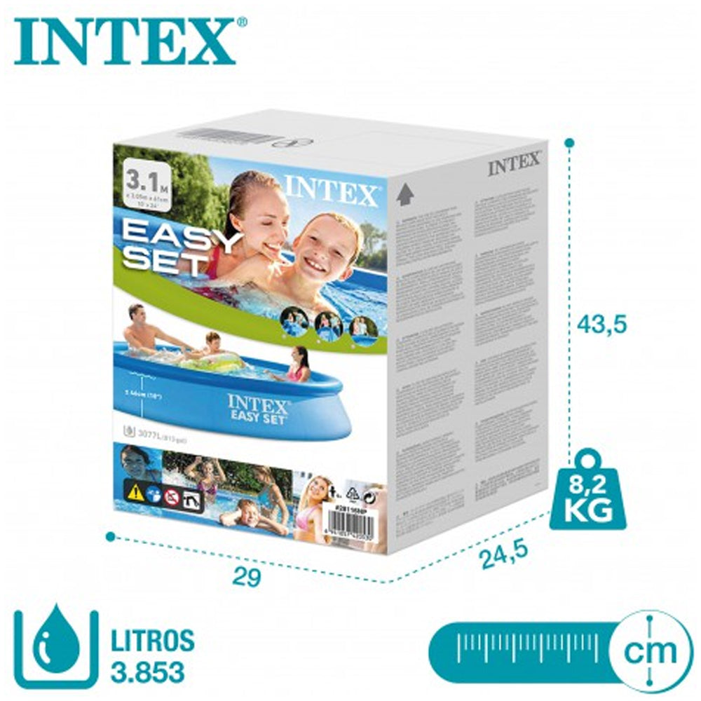 Piscina Inflável Easy Set 3.853 Litros 305 Cm X 76 Cm Intex