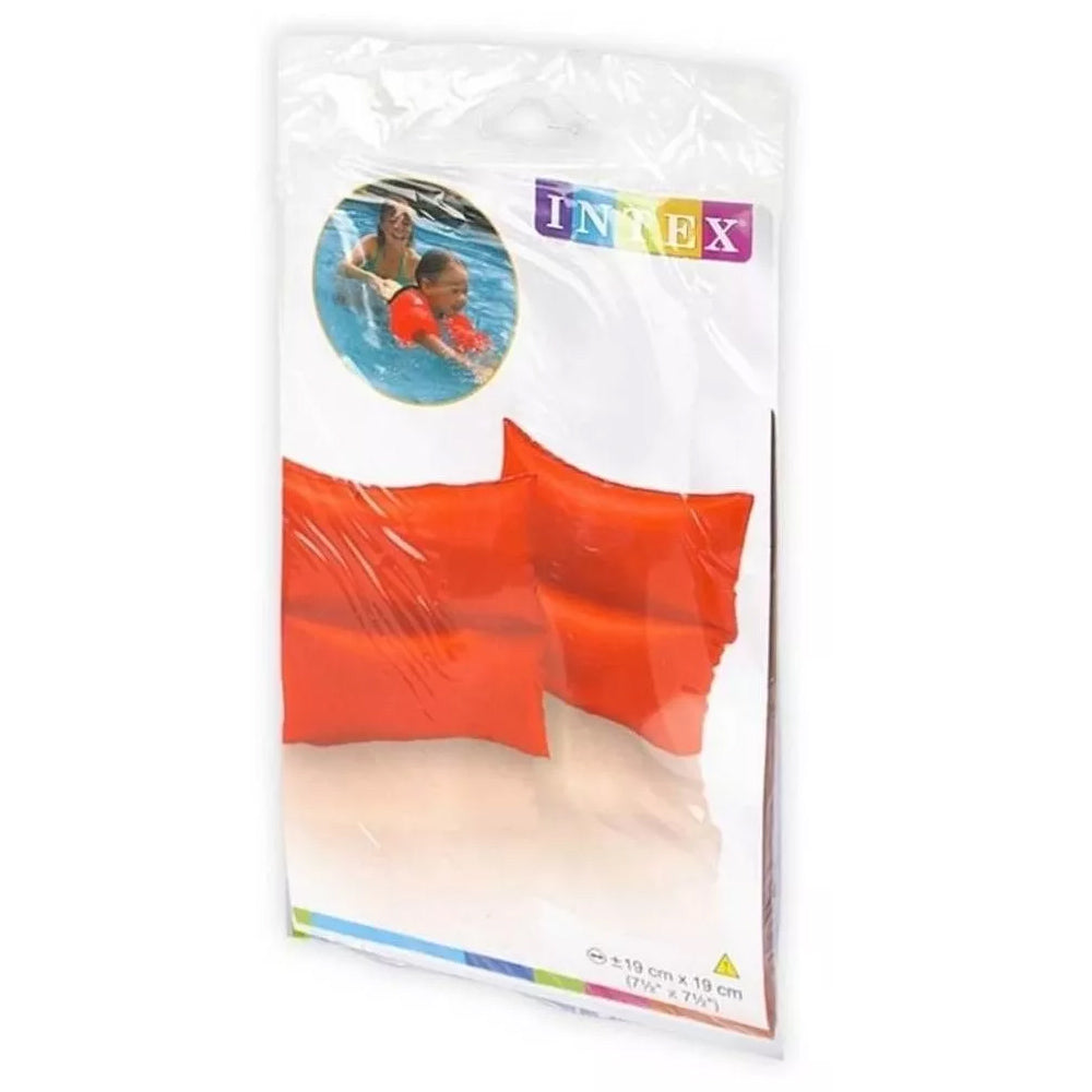 BOIA INFANTIL INFLÁVEL DE BRAÇO LISA FLUTUADOR LARANJA INTEX