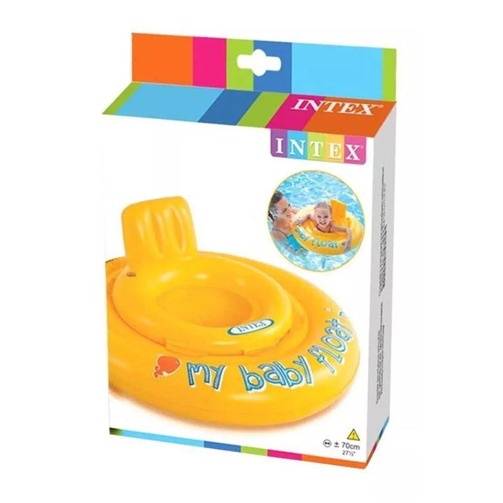 BOIA BABY BOTE CONFORTO COM ASSENTO INFANTIL INFLÁVEL INTEX 70CM ATÉ 11KG