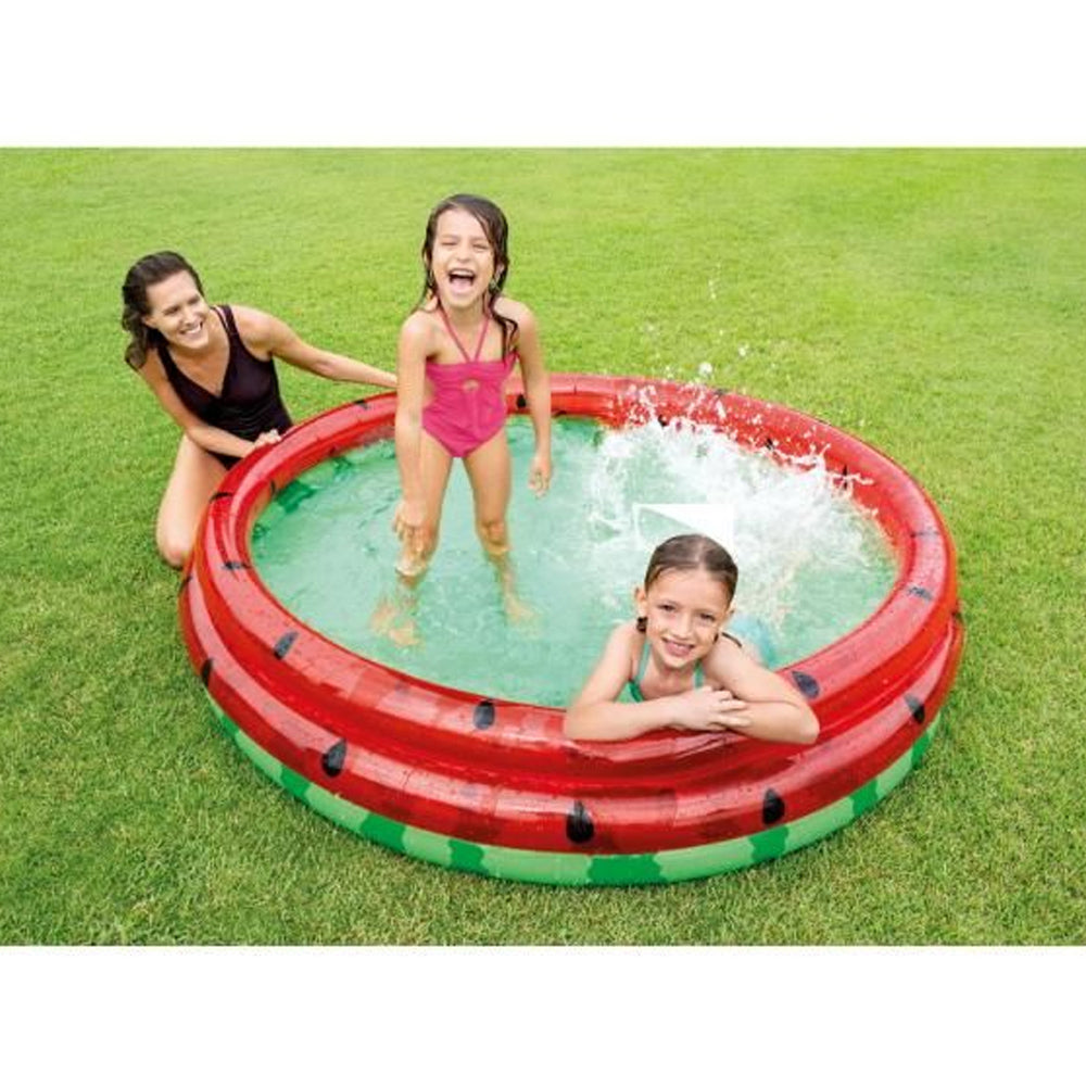 PISCINA INFANTIL 1,68X38CM MELANCIA 581 LITROS 3 BORDAS INFLÁVEL INTEX