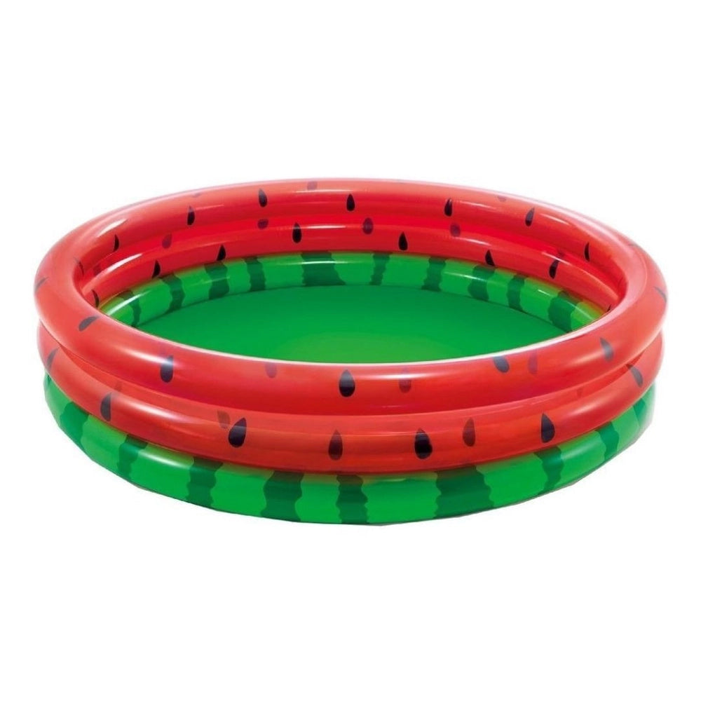 PISCINA INFANTIL 1,68X38CM MELANCIA 581 LITROS 3 BORDAS INFLÁVEL INTEX