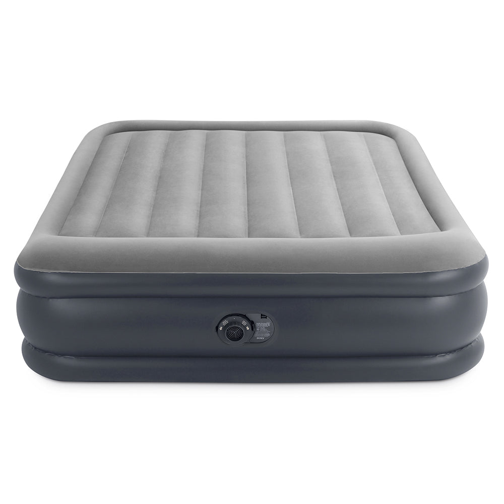 Colchão Inflável Queen C/ Bomba Elétrica Embutida 127v Deluxe Pillow Rest Raised Intex