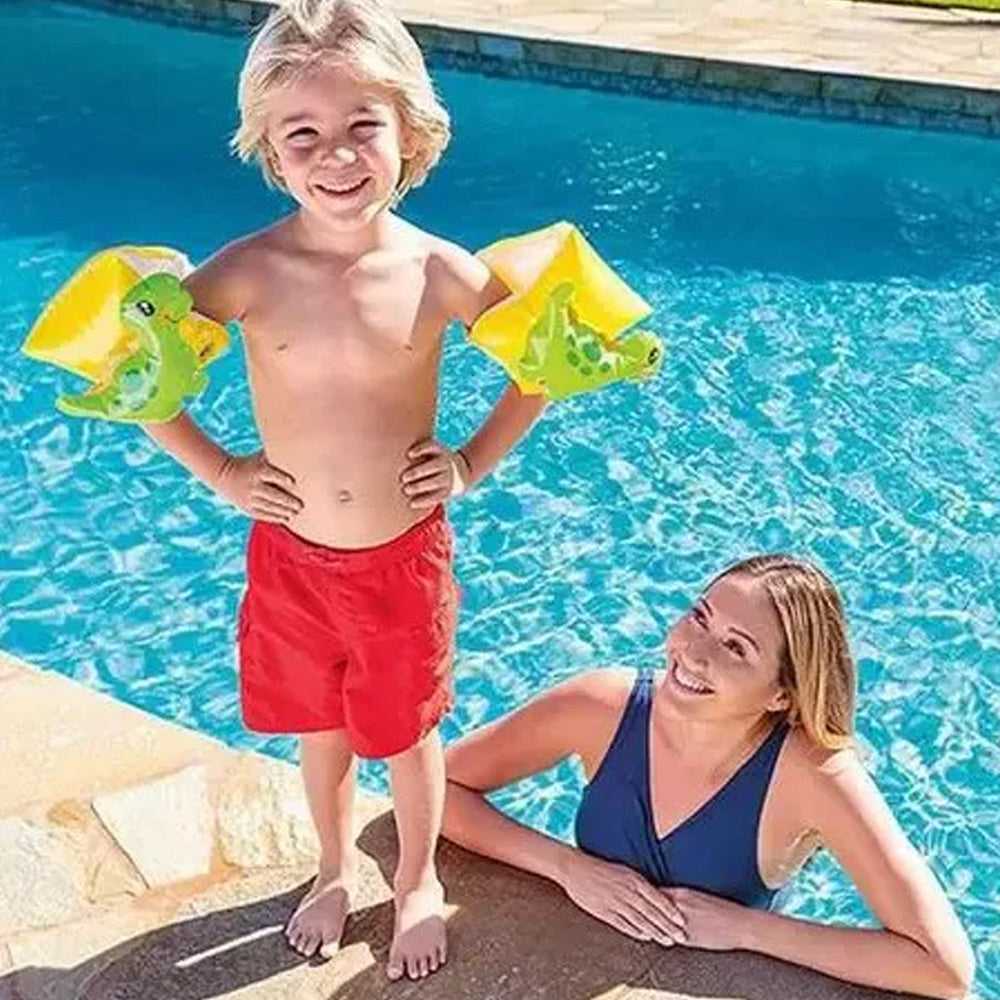 PAR DE BOIA PARA BRAÇO FLUTUADOR INFANTIL DINOSSAURO INTEX