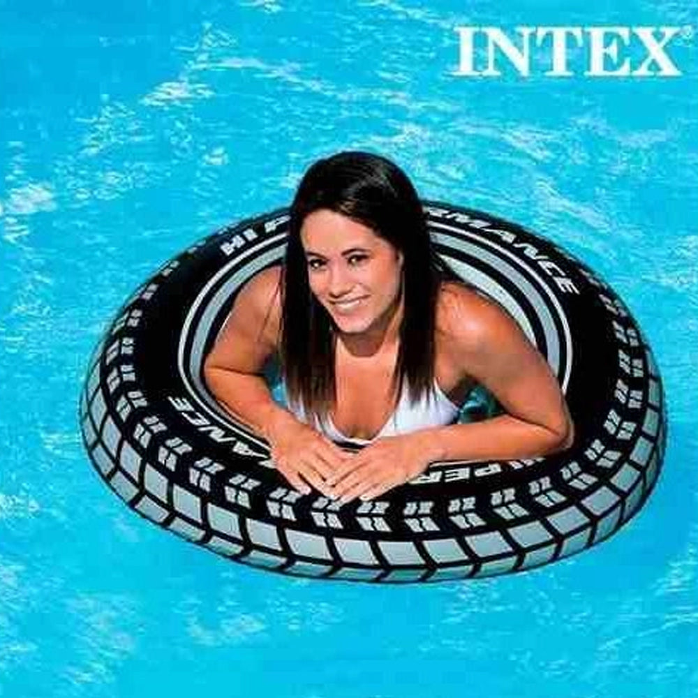 BOIA INFLAVEL PNEU RADIAL PRETA 91CM INTEX 