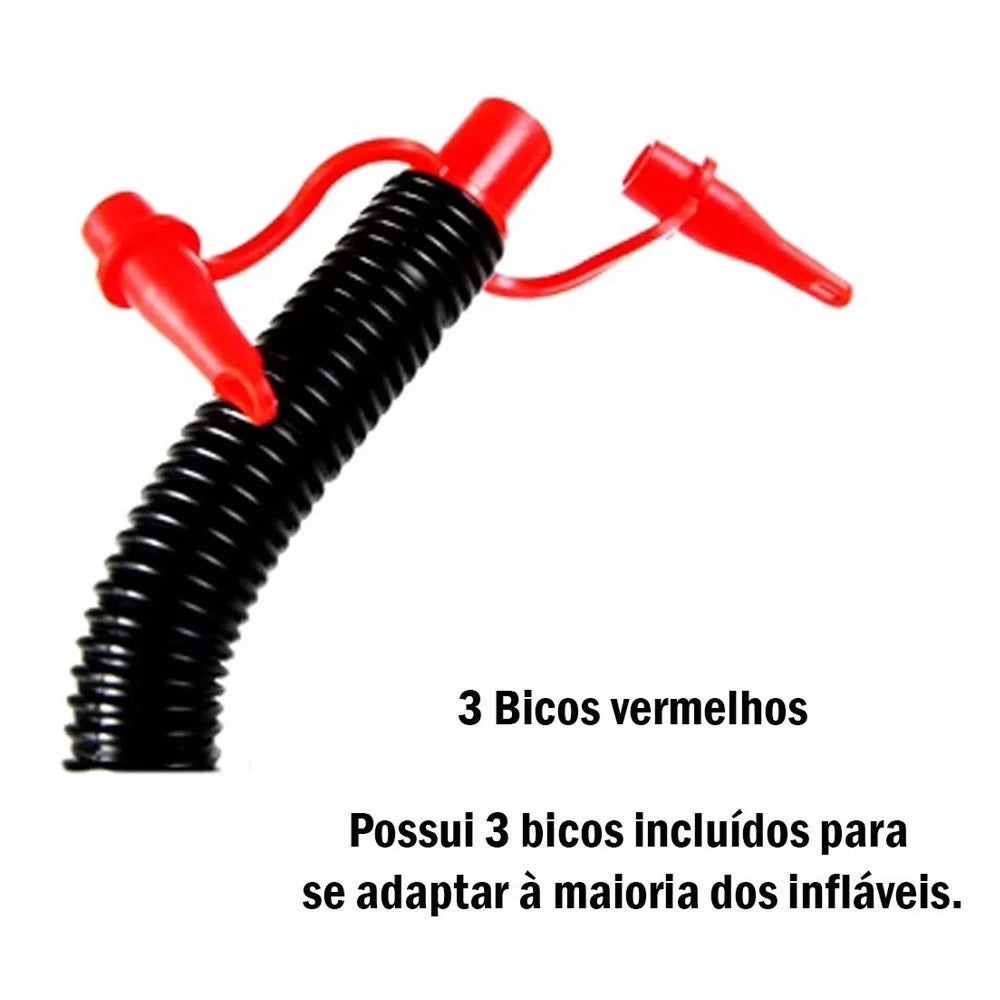 BOMBA INFLADOR FOLE DE PÉ PARA INSUFLÁVEIS GRANDE INTEX