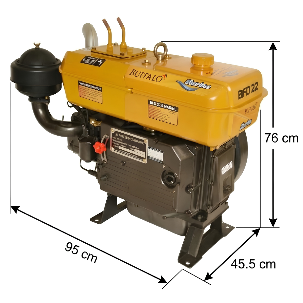 Motor Diesel Buffalo Bfd 22.0 Cv Marine 4 Refrigerado Água