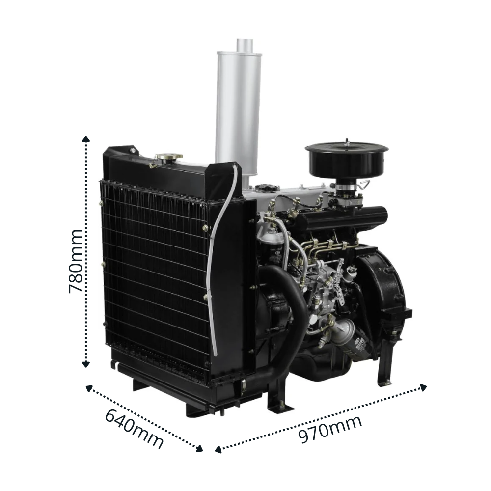 Motor Diesel Part.Elétrica Buffalo 49HP 4 Cilindros 3000RPM Refrigerado a Água Buffalo