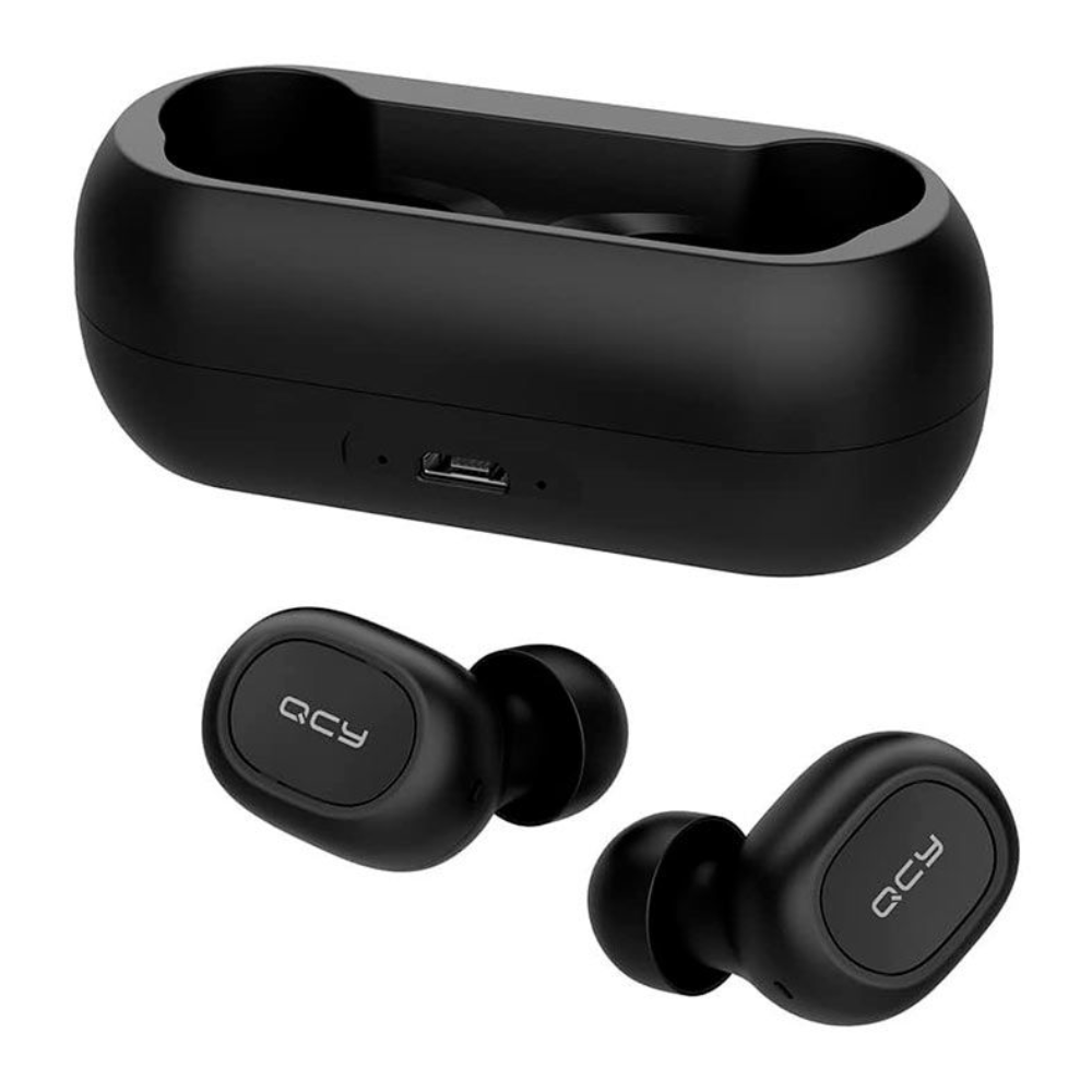 Fone de Ouvido Bluetooth QCY T1C IN2012 TWS com Microfone Preto