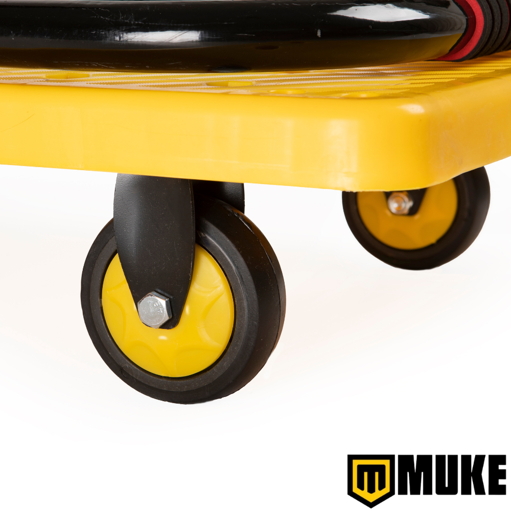 Carrinho Plataforma Dobrável Reforçado para Carga 150kg 4 Rodas Muke Tools