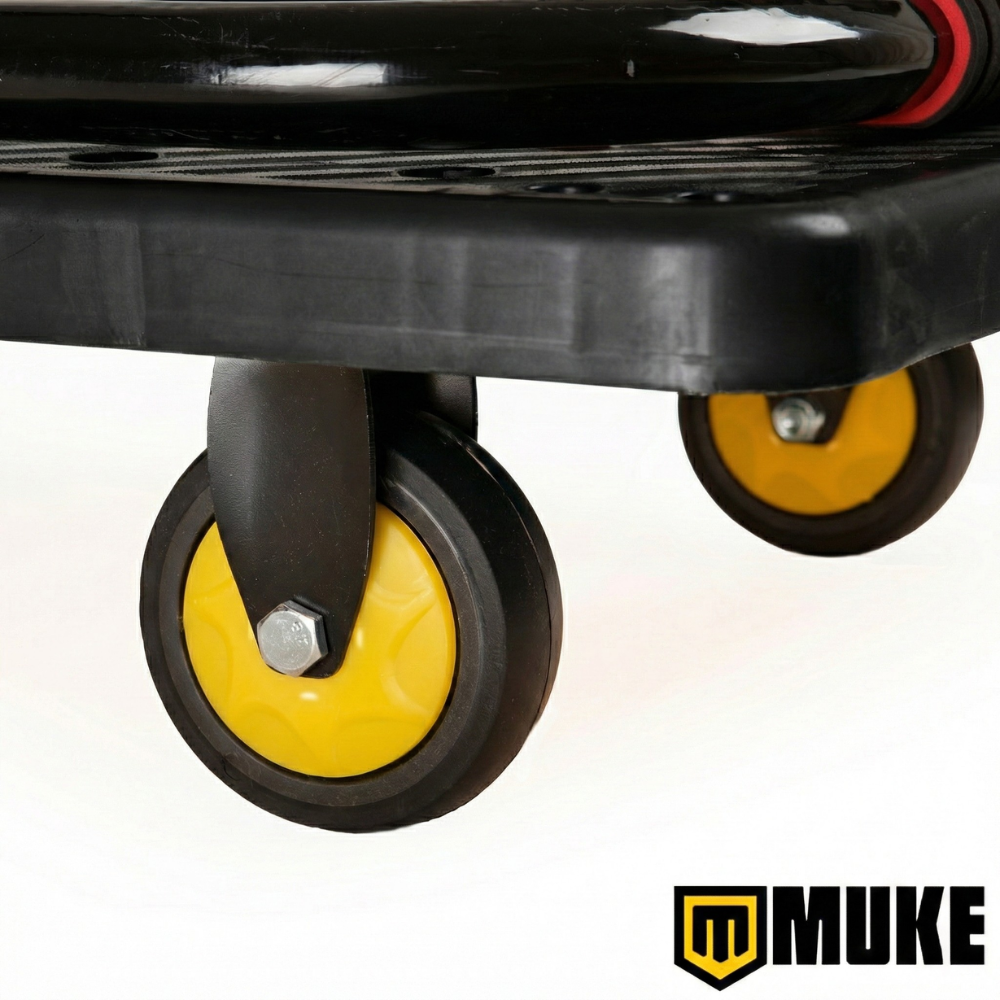 Carrinho Plataforma Dobrável Reforçado Para Carga 400kg 4 Rodas Muke Tools