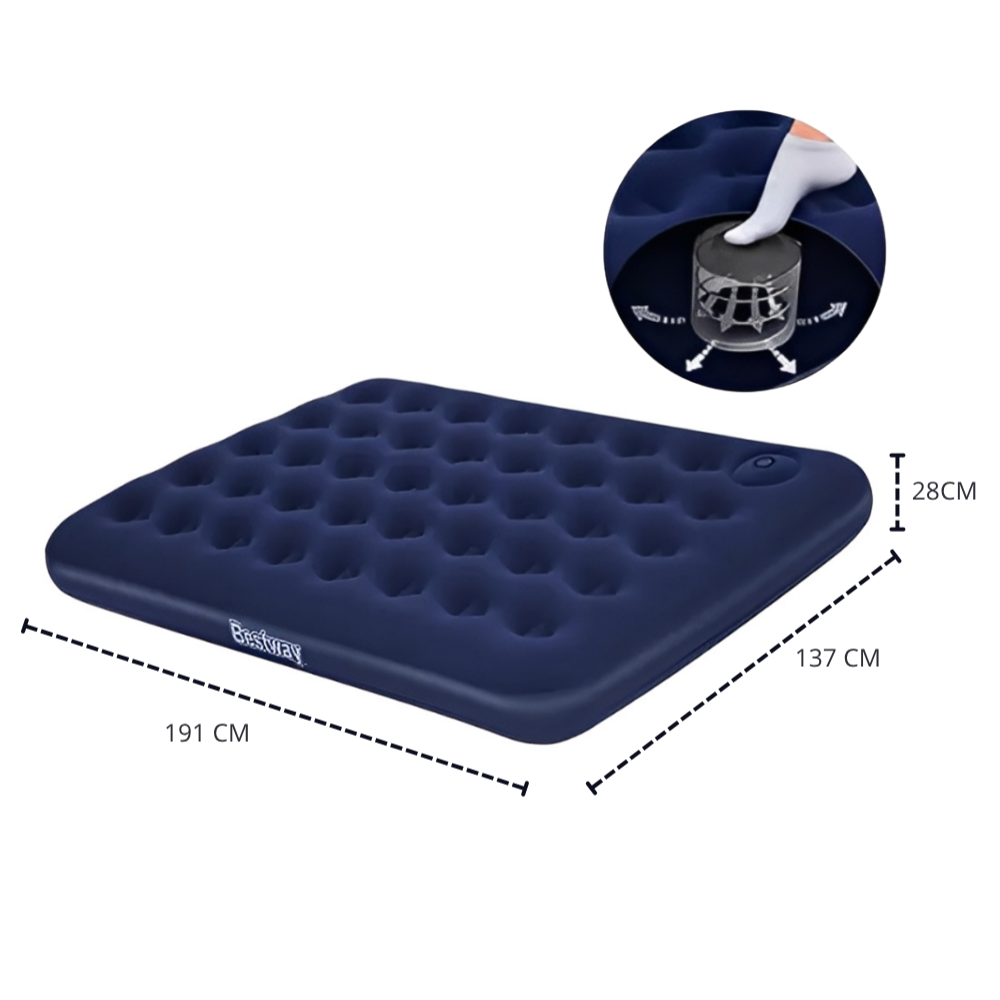 Kit Camping Maxi Com Barraca 4 Pessoas Onix Blackout, Colchão Casal Bomba Embutida e Fogareiro Nautika