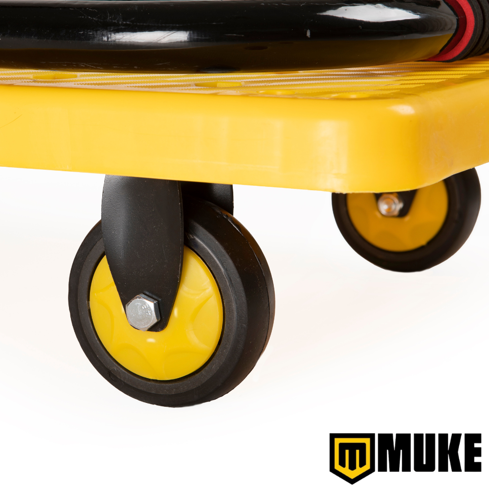 Carrinho Plataforma Dobrável Reforçado para Carga 300kg 4 Rodas Muke Tools
