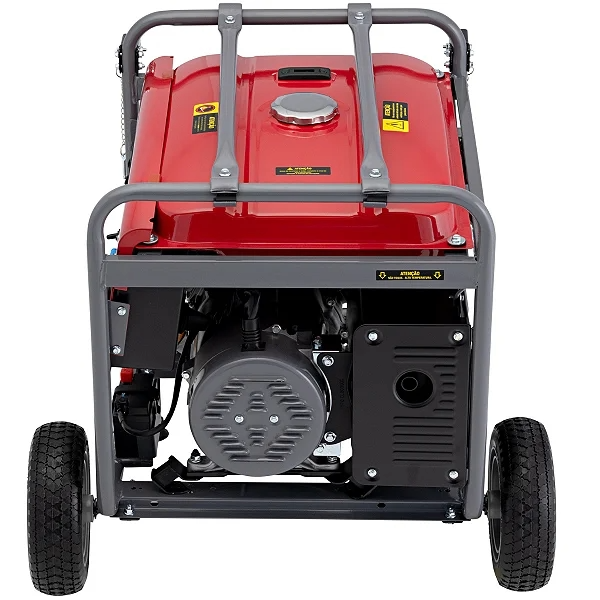 Gerador de Energia à Gasolina Portátil 7.5kva 17HP 110/220V Partida Elétrica B4T-8500E Branco