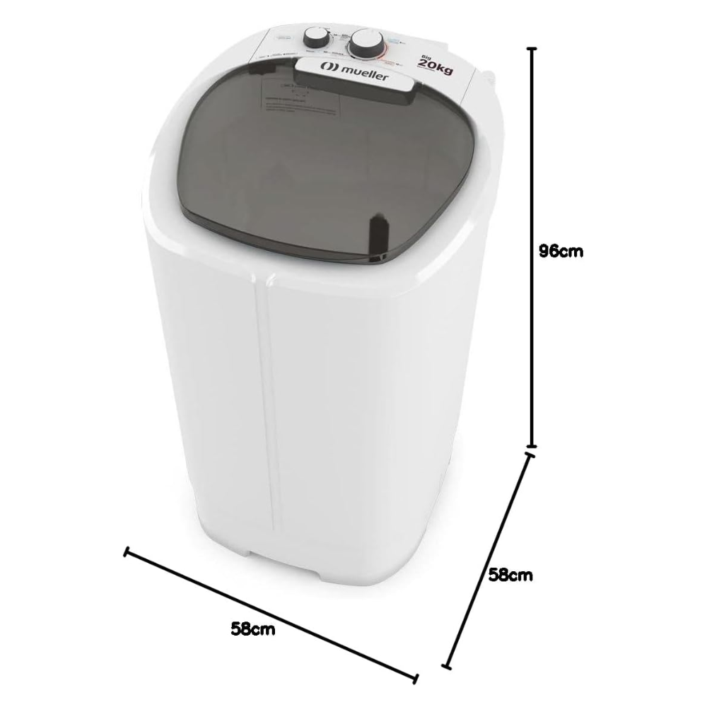 Tanquinho Semiautomático Mueller Big 20Kg Branco