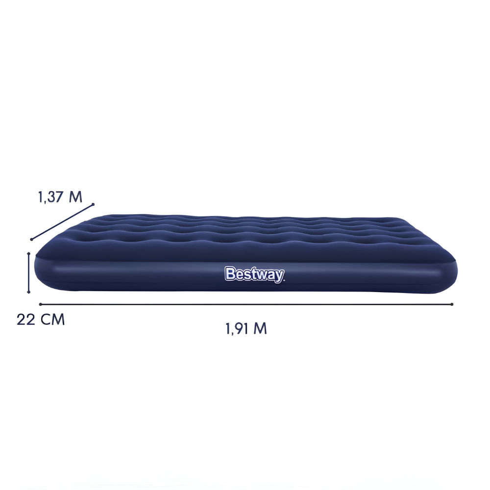 Colchão Inflável Casal Full 300kg com Bomba Manual Bestway