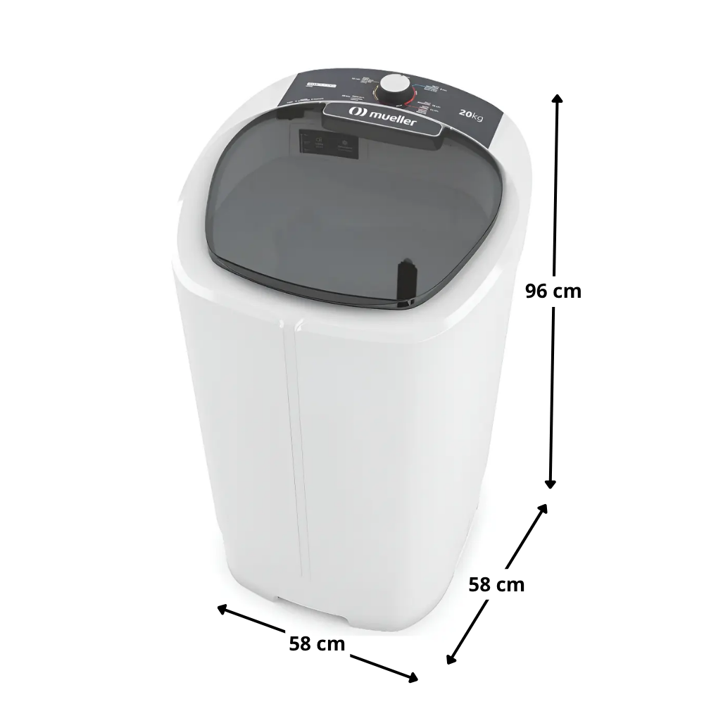 Tanquinho Semiautomático Mueller Big 20Kg Branco