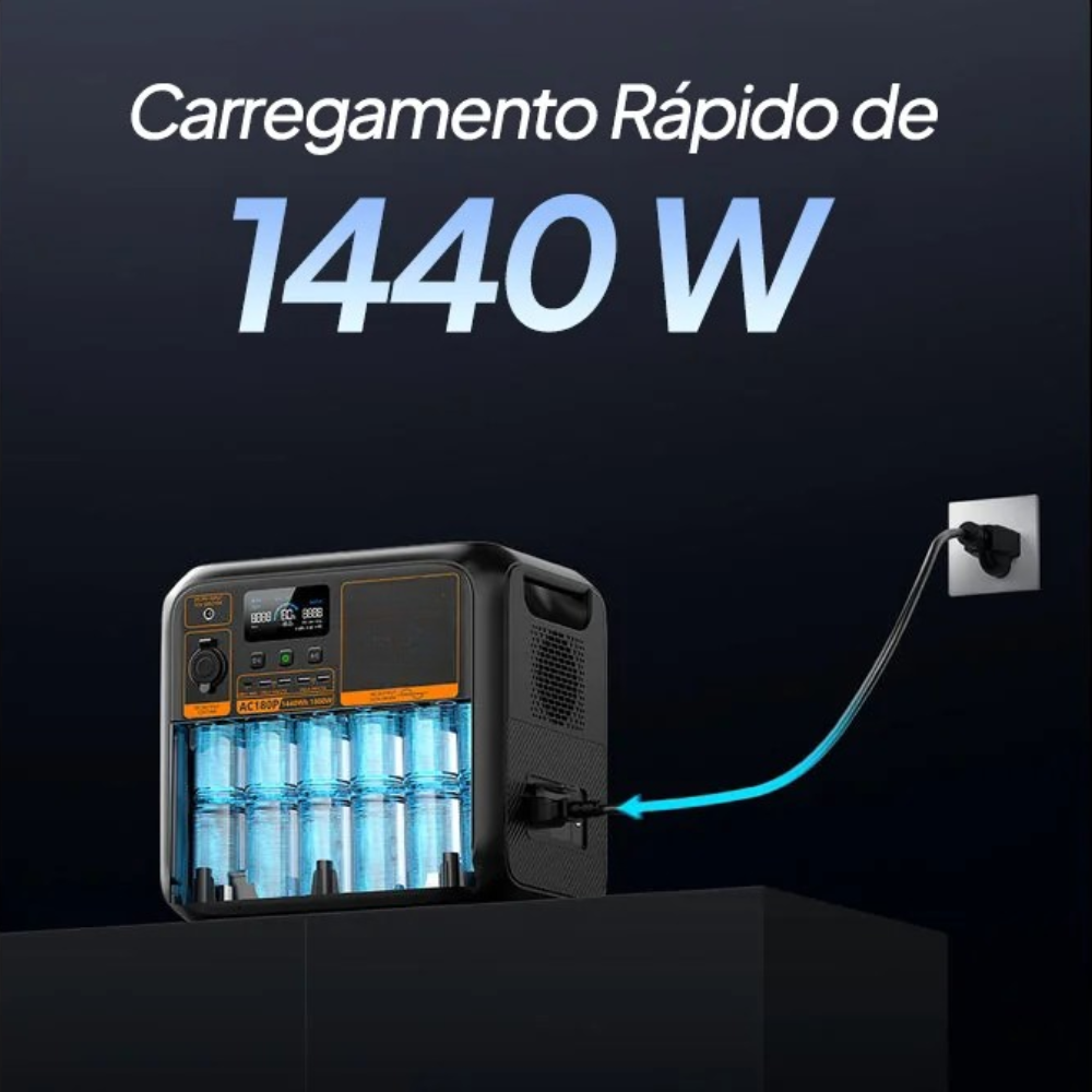 Estação de Energia Portátil Bluetti AC180P 1800W 1440Wh