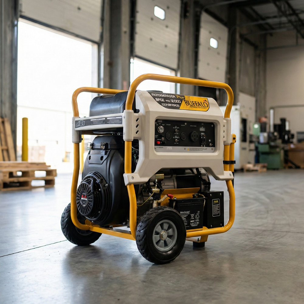 Gerador de Energia Gasolina BFGE 4T 23CV 15KVA 680CC 380V Trifásico com Partida Elétrica Buffalo