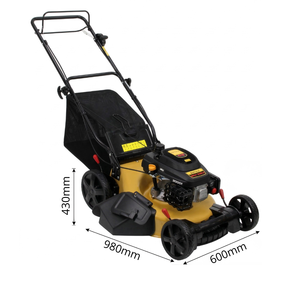Cortador de Grama Gasolina Tracionado 6.5 HP 196cc Corte 53cm Tração e Recolhedor BFGT53SLR Buffalo