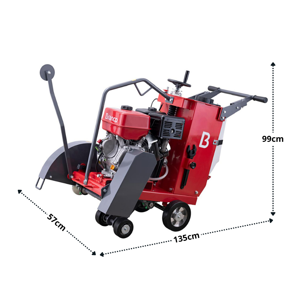 Cortador de Piso a Gasolina Branco BCP-500 15CV Profissional