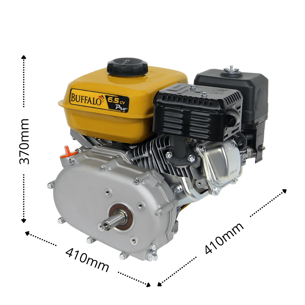 Motor Gasolina Estacionário BFG6.5CV 4T Estacionário Partida Manual com Embreagem e Redutor Buffalo