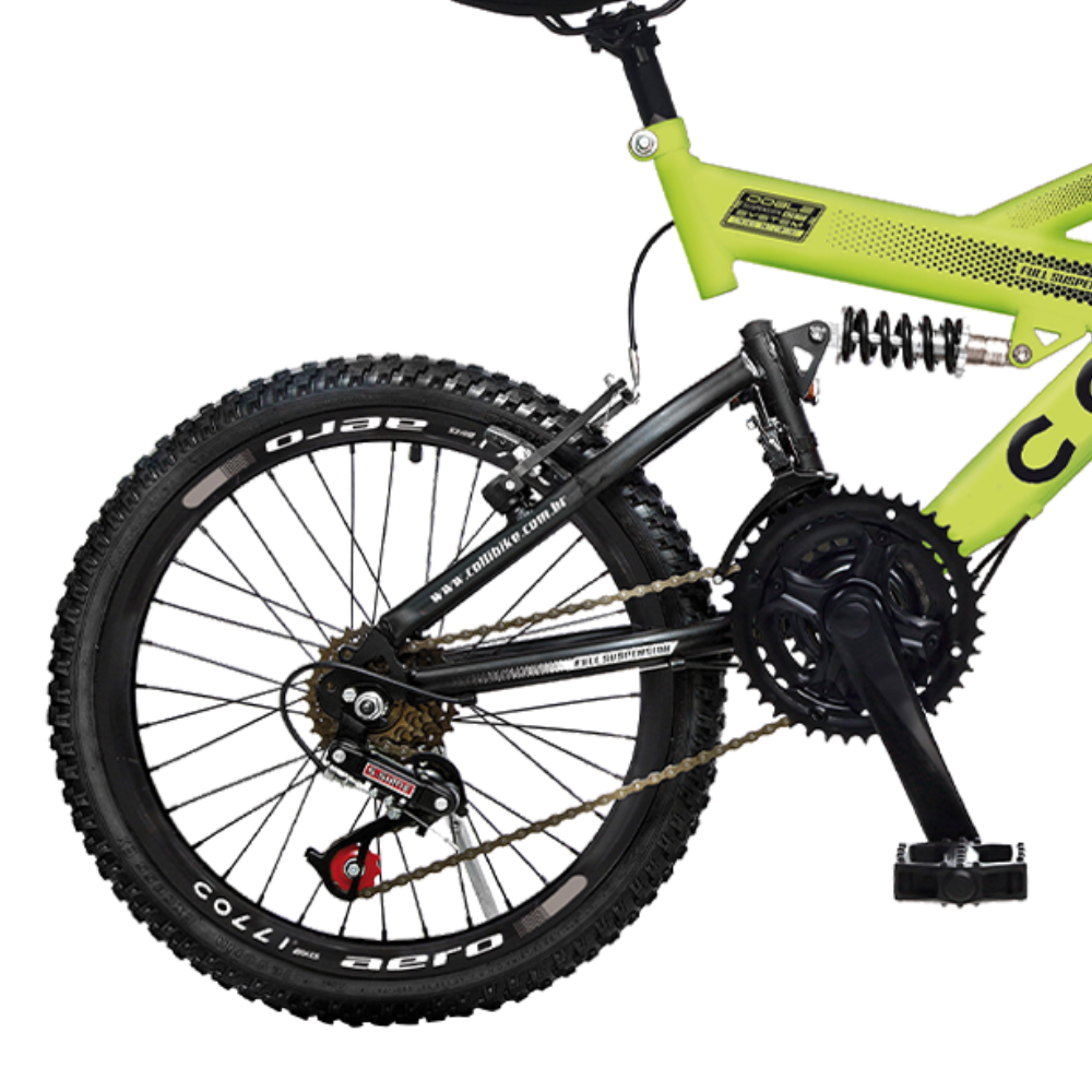 Bicicleta Aro 20 Infantil Colli GPS Dupla Suspensão 21 Marchas