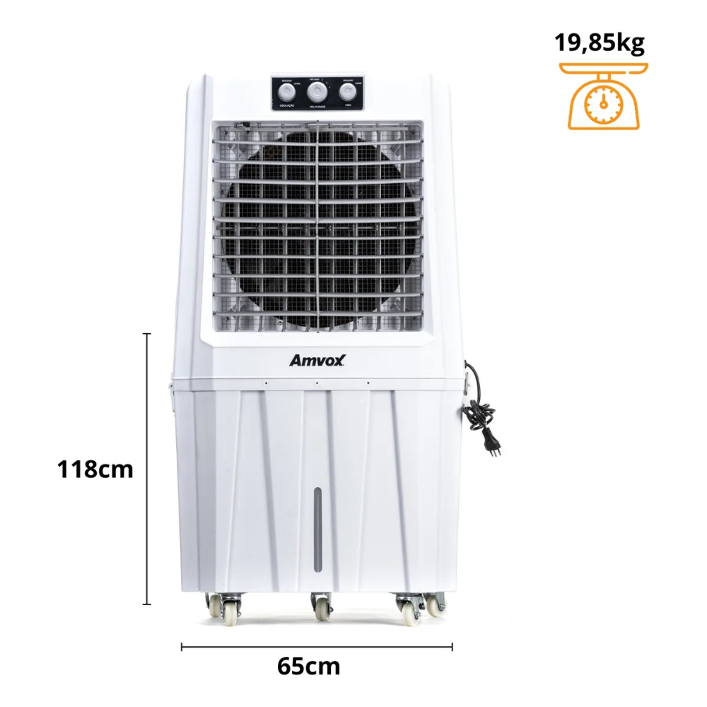 Climatizador de Ar Evaporativo Amvox ACL 9022 90L 230W 127V