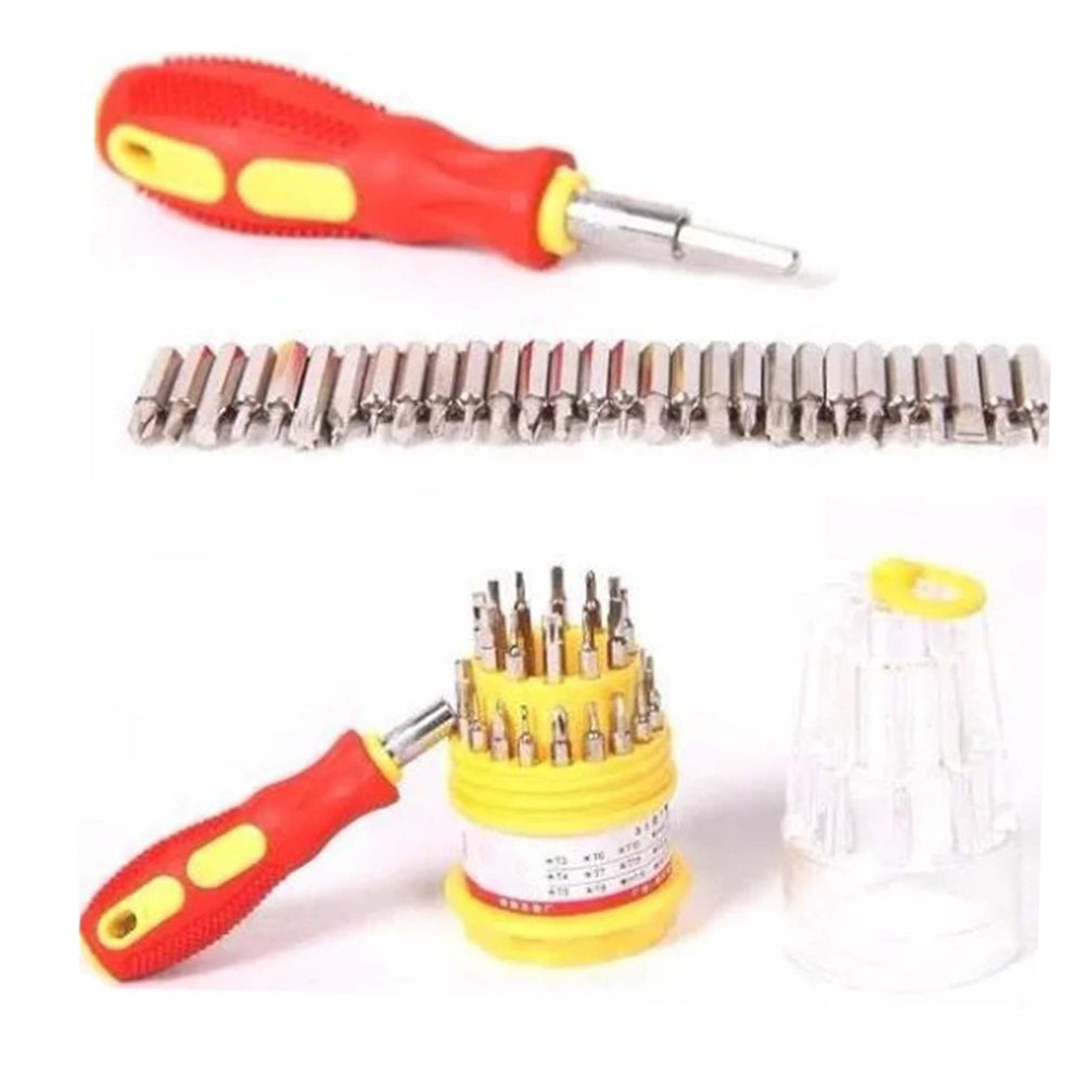 Kit Jogo Ferramenta 31 Peças Chaves Alen Torx Fenda Philips