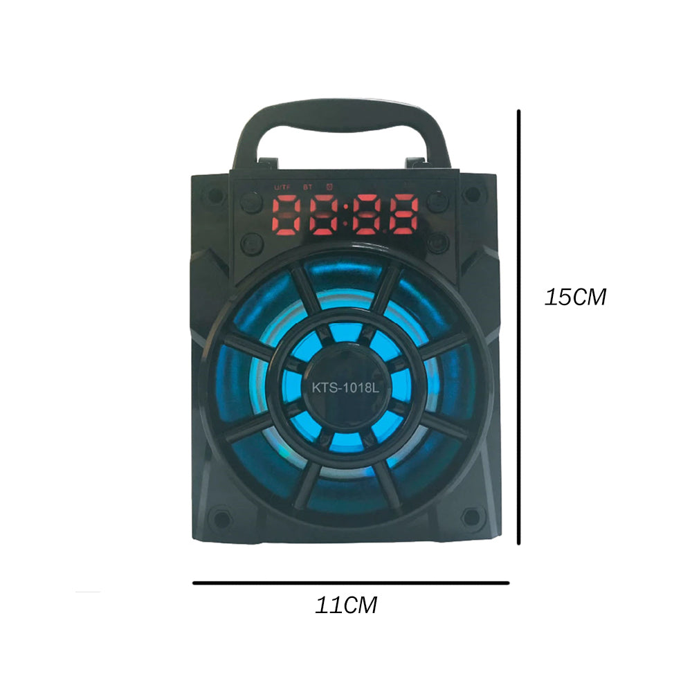 CAIXA DE SOM KTS-1018 PORTÁTIL BLUETOOTH USB POTENTE RÁDIO SUPORTE PARA CELULAR 