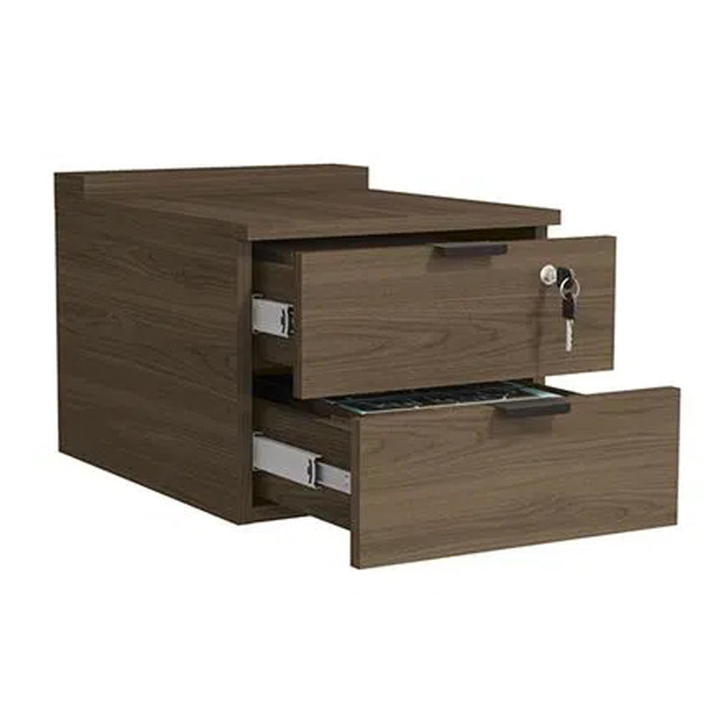 Gaveteiro para Escritorio 2 Gavetas com Chave Frame Munique Kappesberg