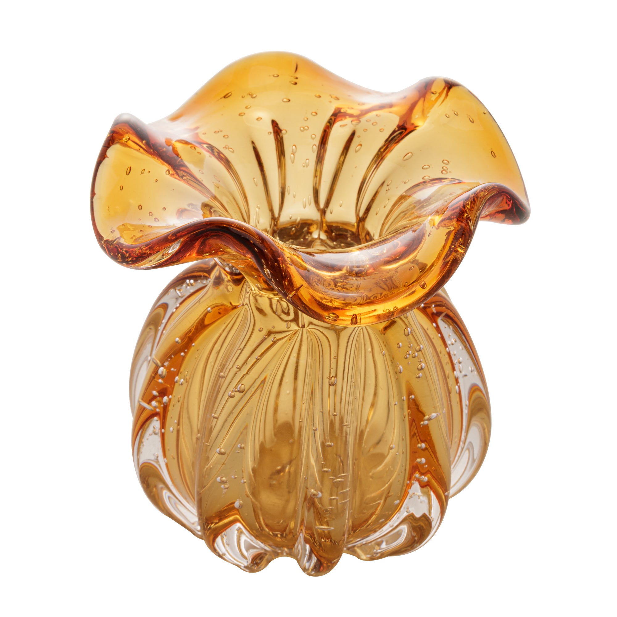 VASO DE VIDRO DECORATIVO ITALY 13CM WOLFF