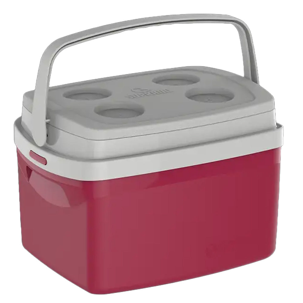 CAIXA COOLER TERMICA TROPICAL 12 L COM ALÇA CAMPING, PESCA, TAMPA COM PORTA COPO