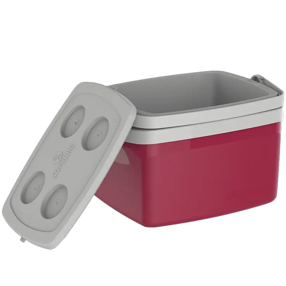 CAIXA COOLER TERMICA TROPICAL 12 L COM ALÇA CAMPING, PESCA, TAMPA COM PORTA COPO